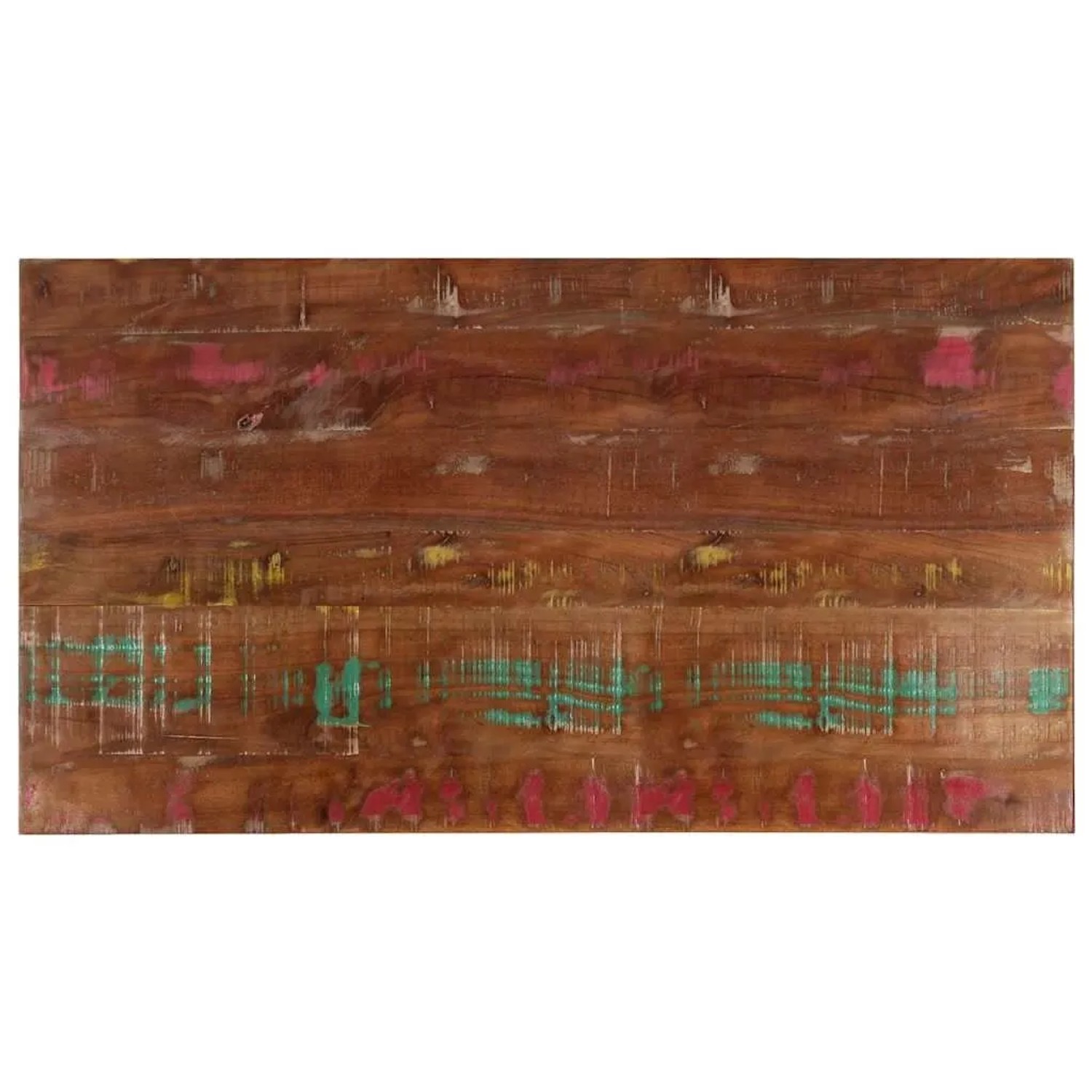 vidaXL Tischplatte 100x60x3,8 cm Rechteckig Altholz Massiv 371134