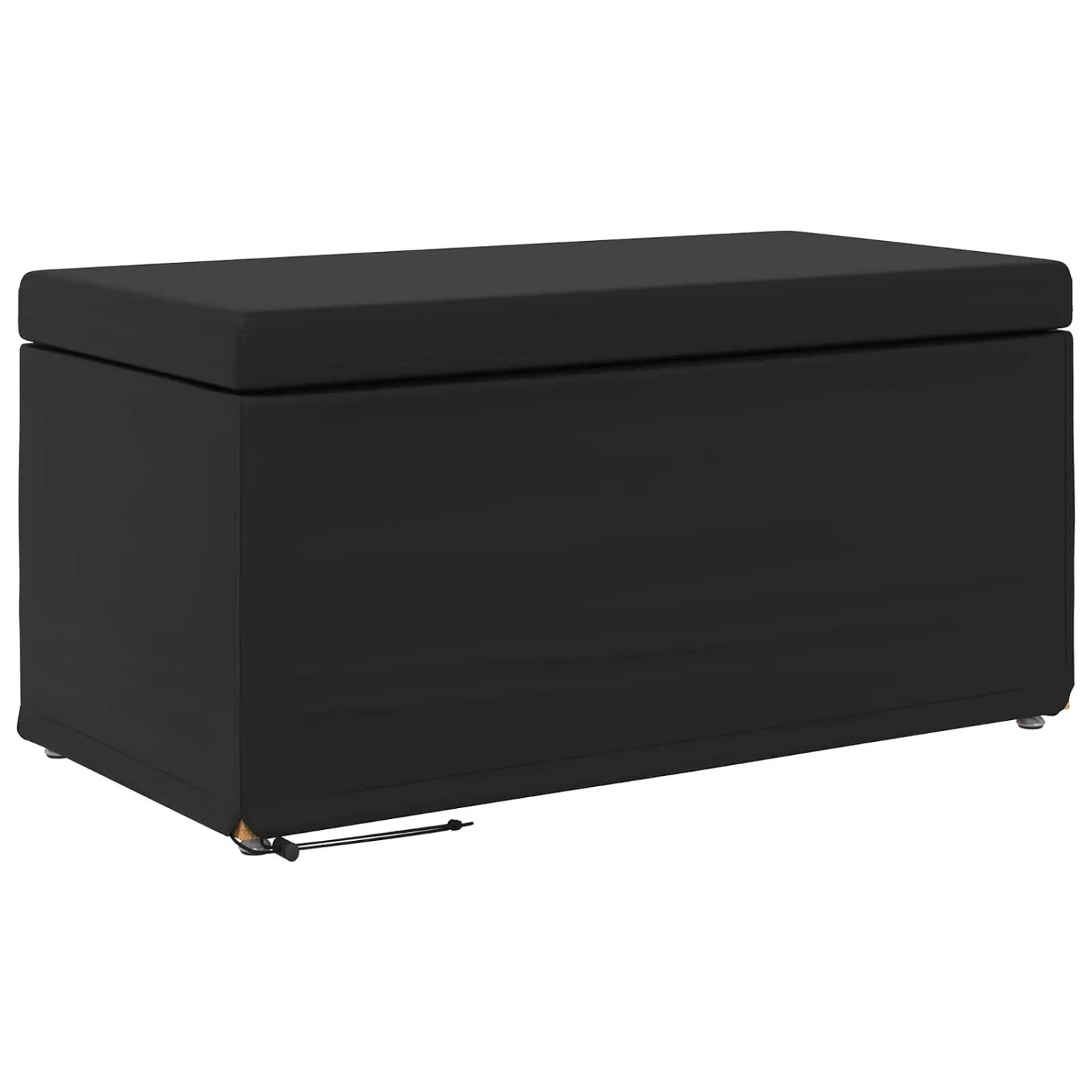 vidaXL Hocker Schwarz 81 x 41 x 40 cm Kunstleder und Engineering Holz 876786