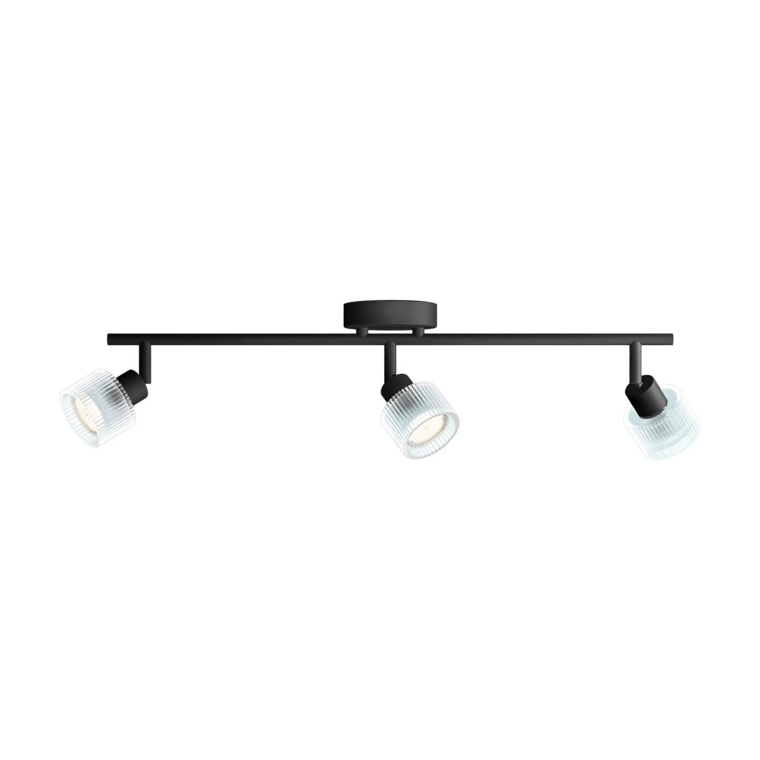 Philips LED-Spot Horen 3-Flammig Wand- & Deckenmontage Schwarz