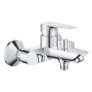 Grohe QuickFix Start Edge Wannenarmatur für Wandmontage, Chrom-glänzend.