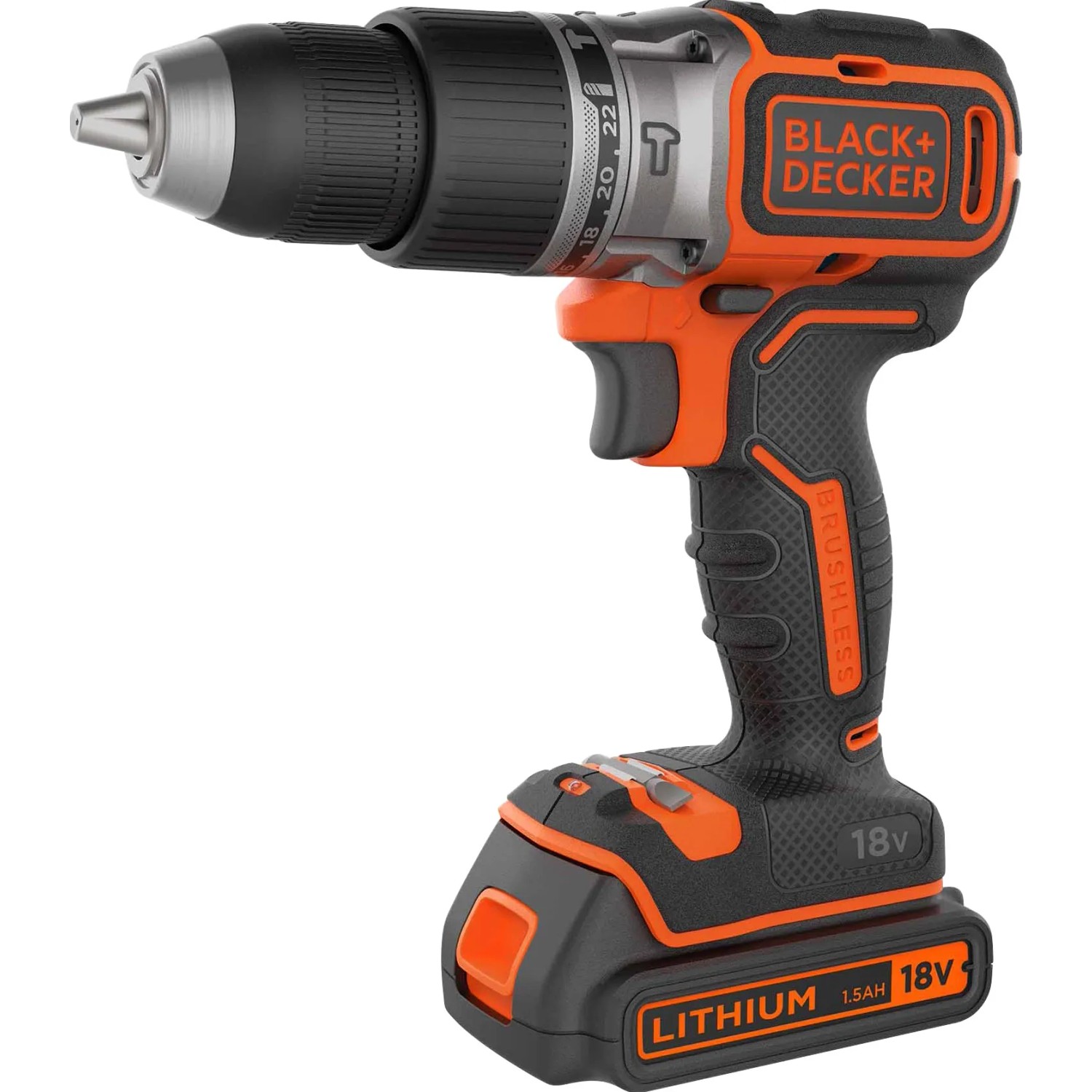 Black+Decker Akku-Schlagbohrschrauber BL188N Solo, 18V, für Bohr- und Schraubarbeiten.
