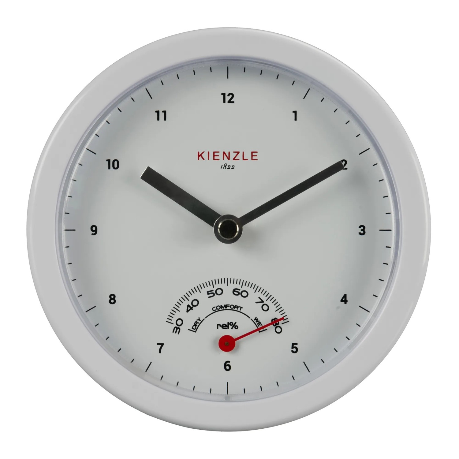 Kienzle Funkwanduhr 25 Cm – Roségold/Schwarz, DCF-Zeiteinstellung, Geräuschlos, Mit Aluminiumrahmen