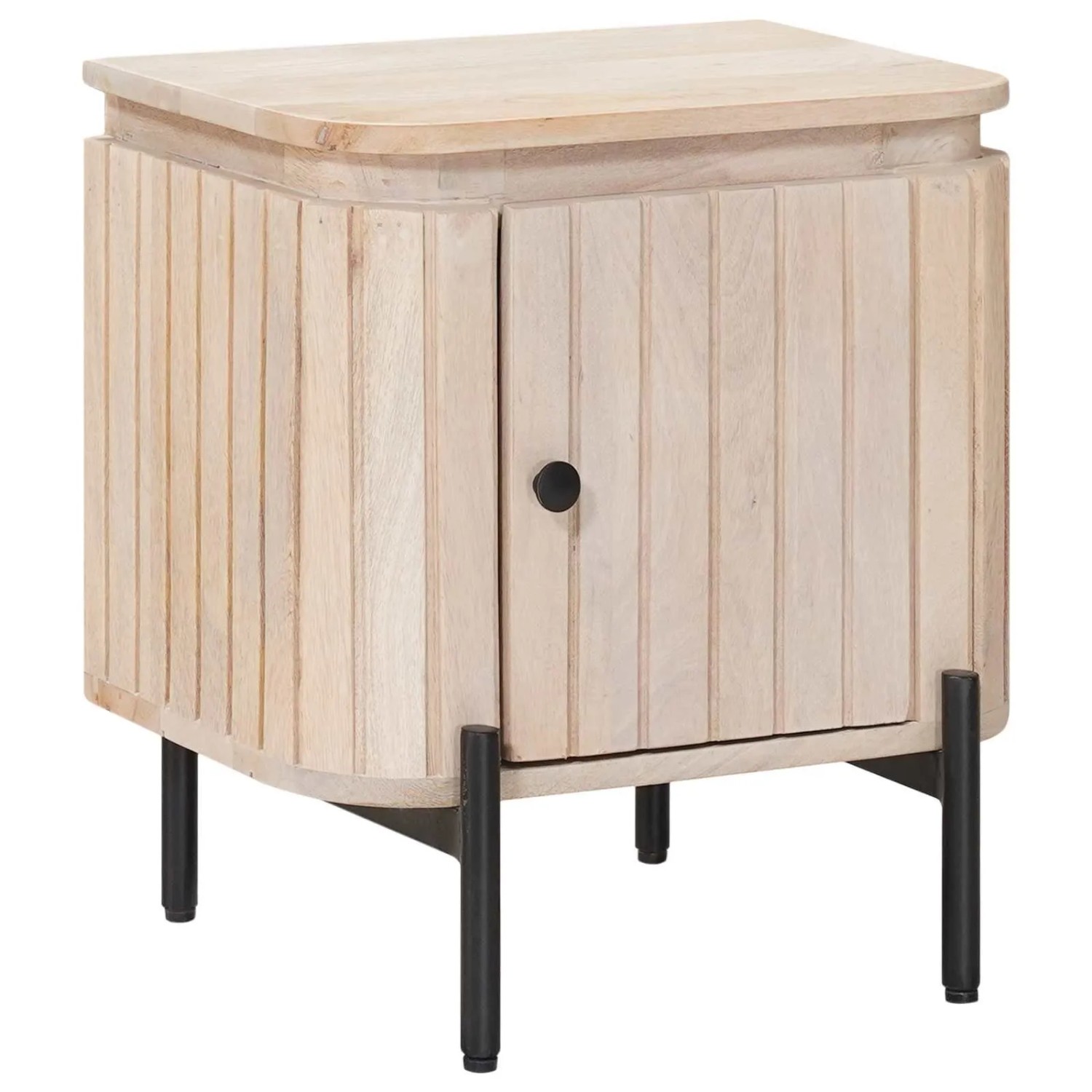 vidaXL Handgefertigter Nachttisch Weiß 40 x 30 x 45 cm 42020107