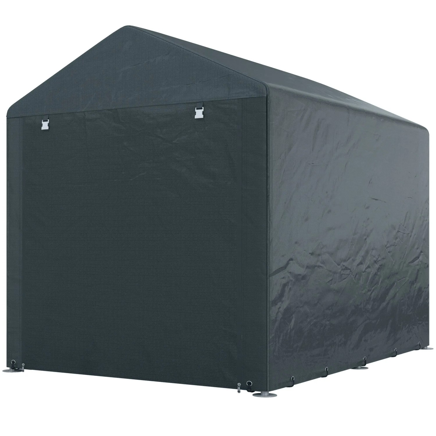 Furnicato Geräteschuppen Dunkelgrau 160b X 218t X 172h Cm