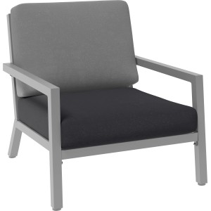 Schwarzes Sitzkissen für Springtown Lounge-Gruppe, passend für Gartenmöbel-Sets.