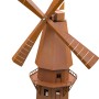 Windmühle in Rostoptik von Ferrum Art Design, 181 cm hoch, für die Gartendekoration.