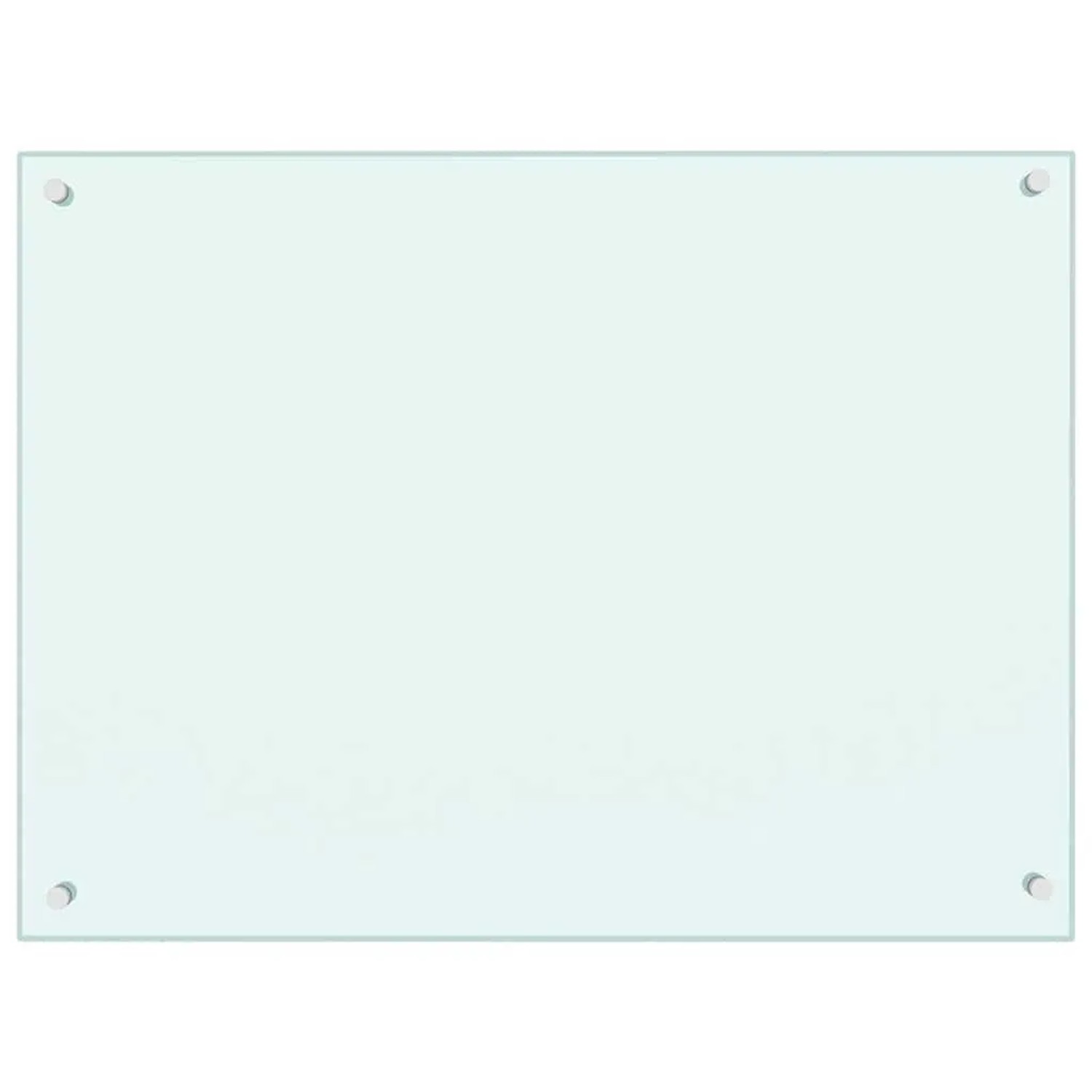 vidaXL Küchenrückwand Weiß 80x60 cm Hartglas 249456