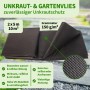 TTL GARDEN Unkrautvlies 150g/m² 2x5m Schwarz 10m² Extra Starkes Gartenvlies gegen Unkraut Mulchvlies Wasserdurchlässig_2