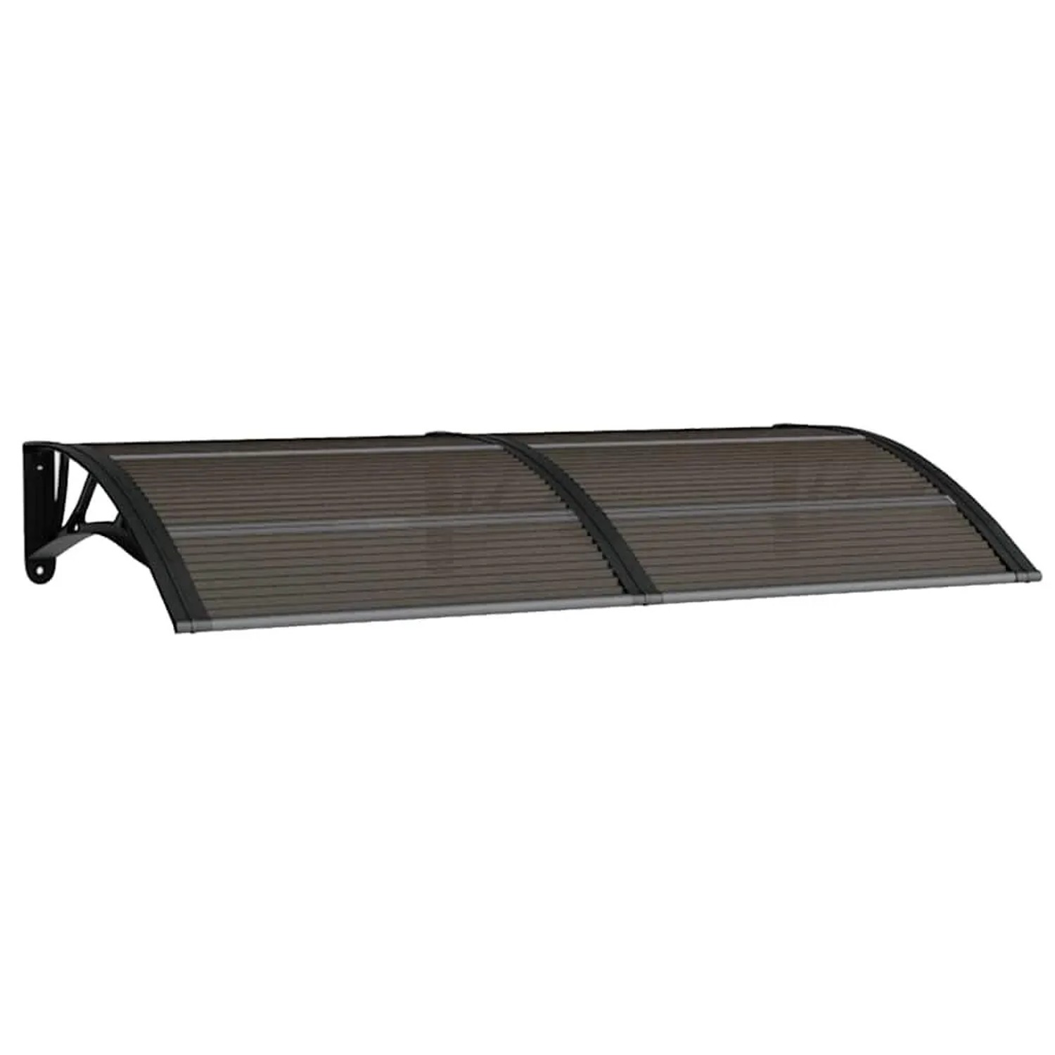 vidaXL Türvordach Schwarz 150x75 cm Polycarbonat 153582