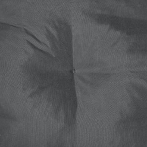 Nahaufnahme der graphitgrauen Beautissu Flair HL Hochlehner Gartenstuhlauflage mit stilvoller Heftung.