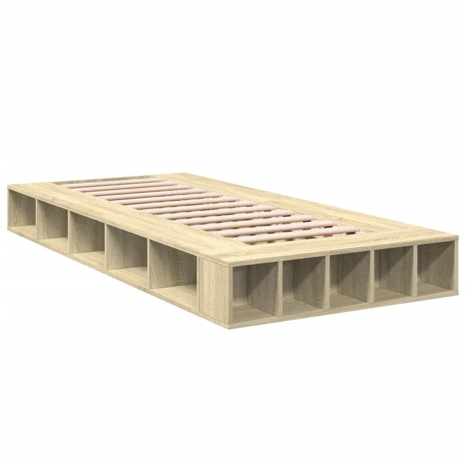 vidaXL Bettgestell Sonoma-Eiche 90x200 cm Holzwerkstoff 3280519 günstig online kaufen