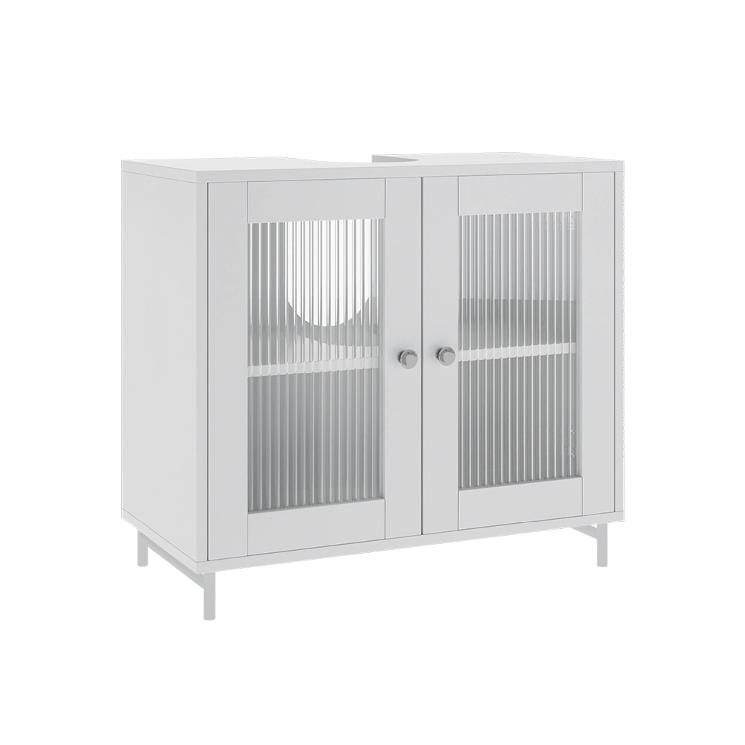 Vicco Waschbeckenunterschrank Malte Weiß 60 x 58 cm