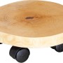Wagner Pflanzenroller GH 0268, Ø 25-30 cm, Birke FSC®, mit Rollen für Pflanzgefäße.