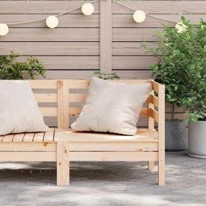 vidaXL Garten-Ecksofa Massivholz Kiefer 837977