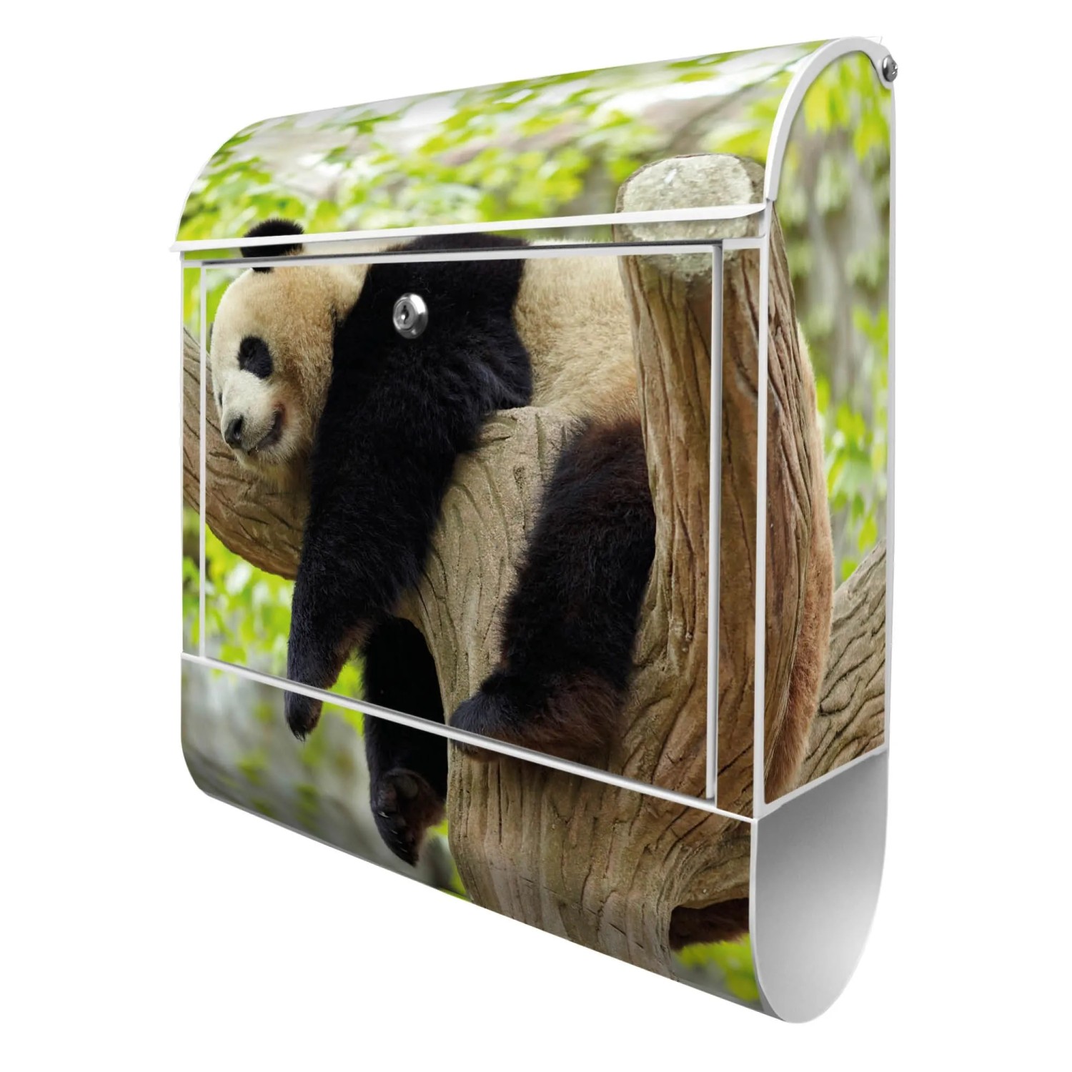 Banjado Design Briefkasten Weiß Pulverbeschichtet 39x47x14cm 2 Schlüssel Mi günstig online kaufen