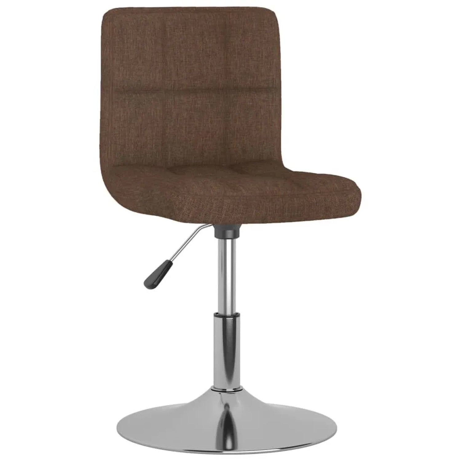 vidaXL Drehbarer Barhocker Braun Stoff 334202