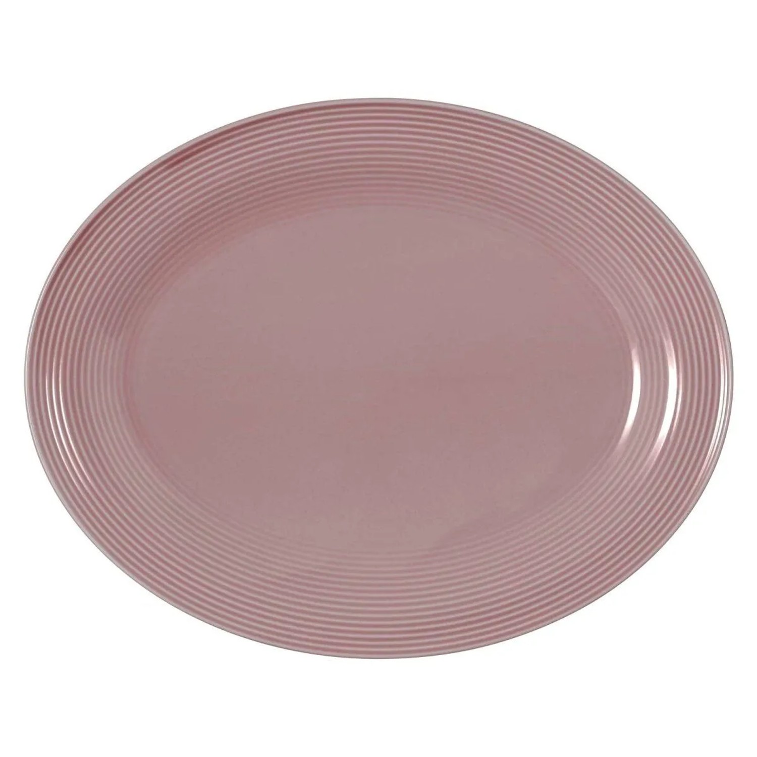 Seltmann Weiden Beat Color Glaze Servierplatte Oval 35 x 28 cm Altrosa