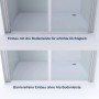 Aquabatos 140 x 195 cm Duschkabine Nischentür Duschtür Glas Schwingtür 6 mm ESG Sicherheitsglas Pendeltür für Dusche Glastür mit Nano Beschichtung_9