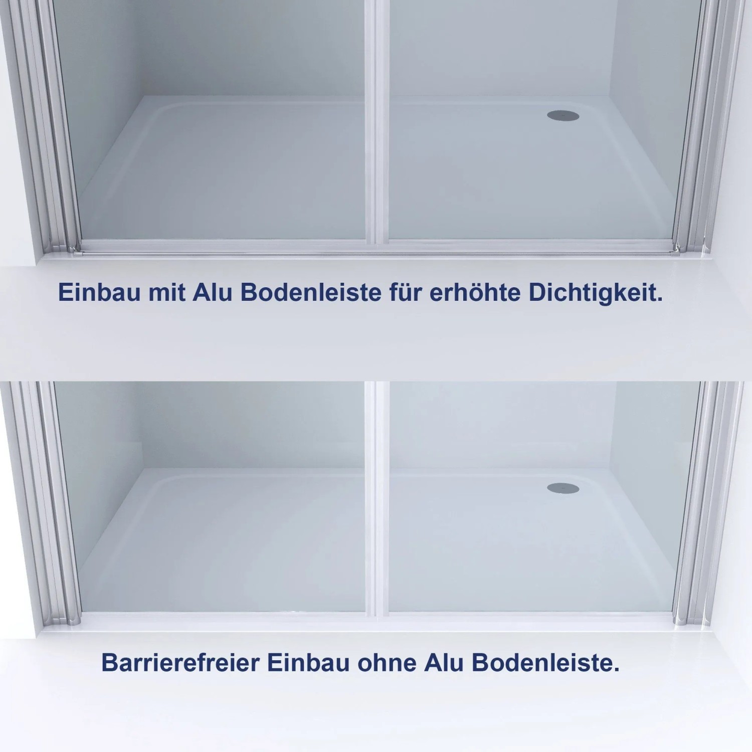 Aquabatos 140 x 195 cm Duschkabine Nischentür Duschtür Glas Schwingtür 6 mm ESG Sicherheitsglas Pendeltür für Dusche Glastür mit Nano Beschichtung_9
