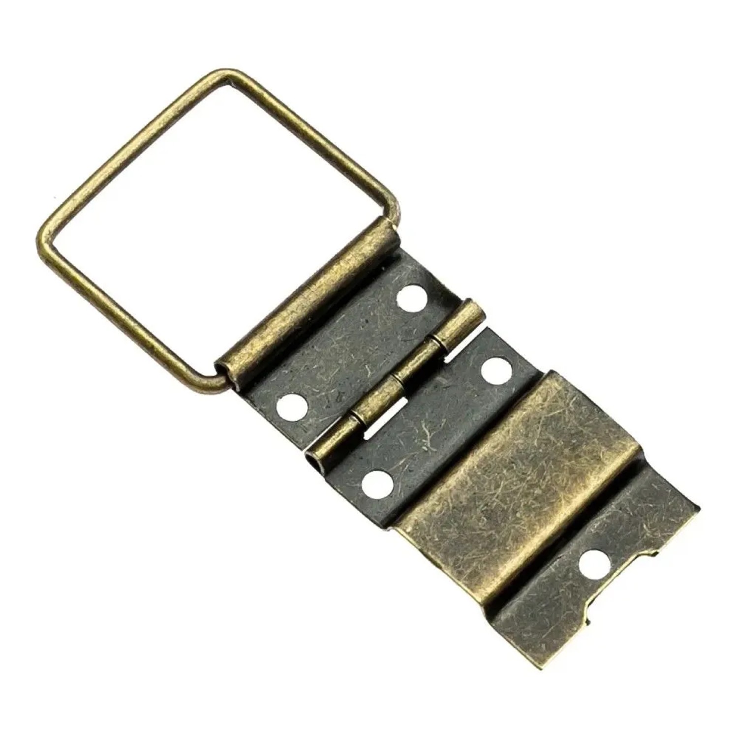 HMF Vintage Deko Aufstellscharnier aus bronzefarbenem Metall. Für Holzkisten, Möbel, Restaurierung.