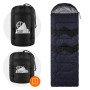 ECD Germany Schlafsack Outdoor, dunkelblau, 210x72 cm, mit Packsack. Camping & Trekking Zubehör.