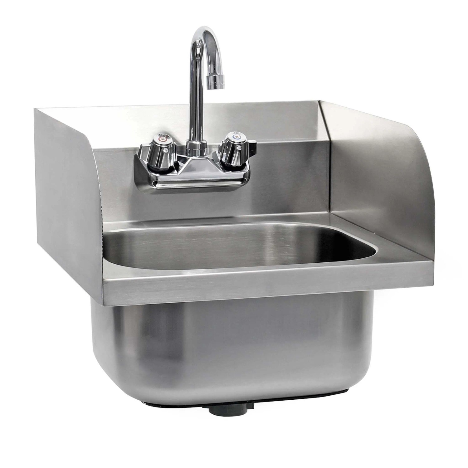 Xpotool Gastro Waschbecken Edelstahl Handwaschbecken Quadratisch Spülbecken
