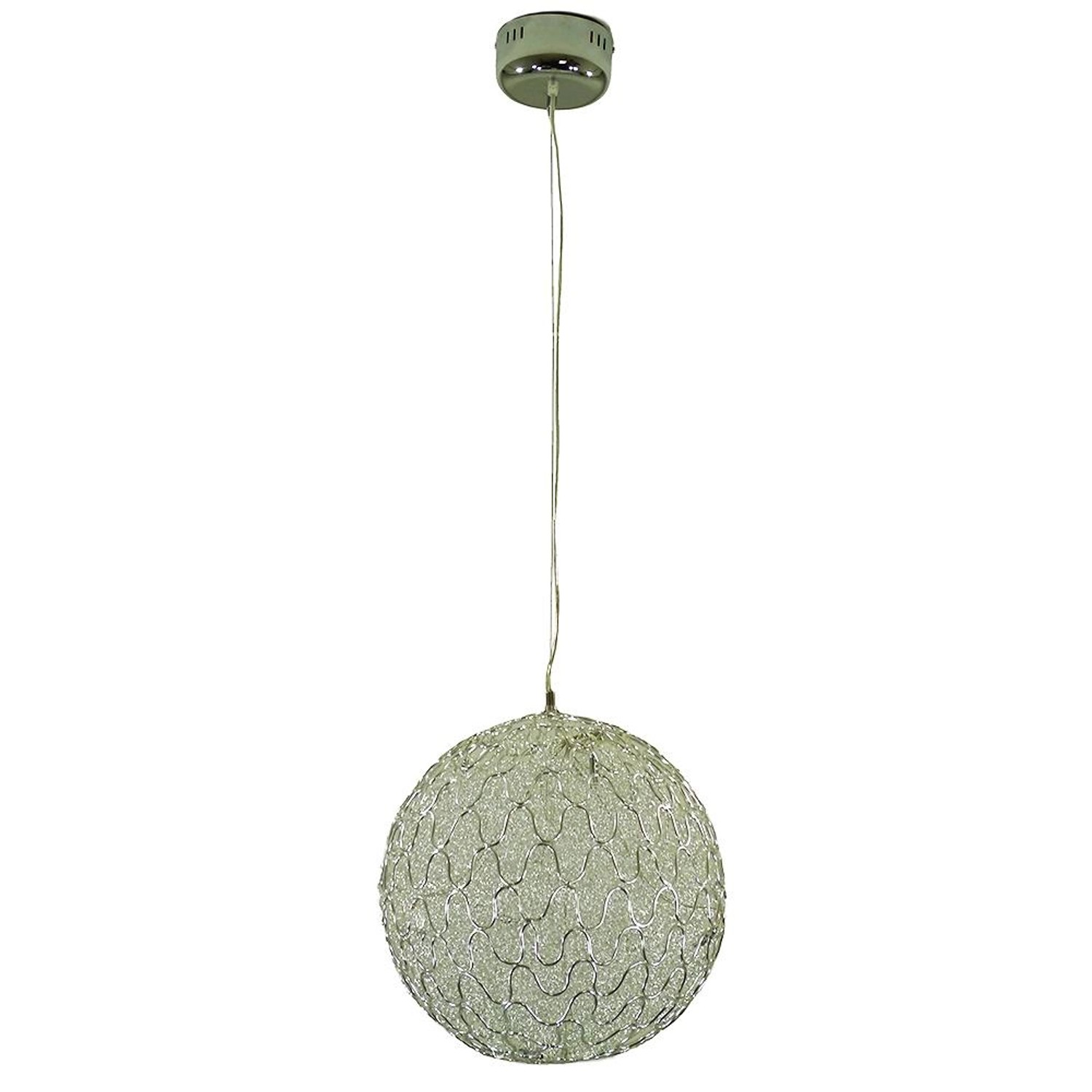 Dapo Decken Pendelleuchte Vanessa 50cm G4 Chrom Aludraht IP20 günstig online kaufen
