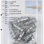 Fischer Gipskartondübel GKM K (10 Stk.) aus Metall, selbstbohrend für hohe Tragkraft.
