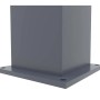 Grauer Aluminium Pfosten (H 190cm) für Casanoov Gartentür Veleta (1M).