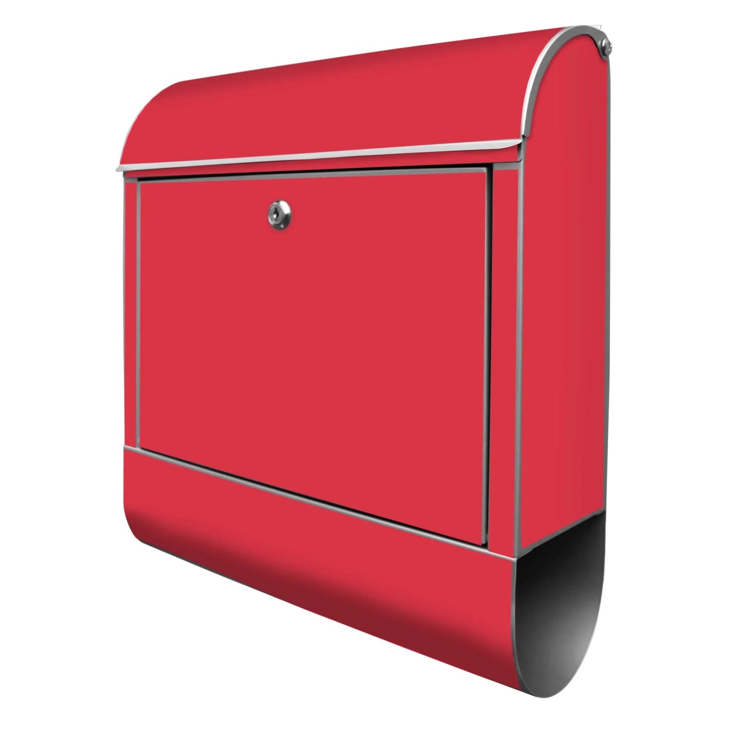 Banjado Design Briefkasten Silber Pulverbeschichtet 39x47x14cm 2 Schlüssel günstig online kaufen