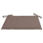Taupefarbenes Kissen für Gartenstühle, Teil des vidaXL Gartenmöbel Sets.