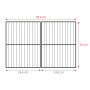 Abmessungen der Grillroste für Taino Compact 3+0 Gasgrill: 49,2 x 33 cm.