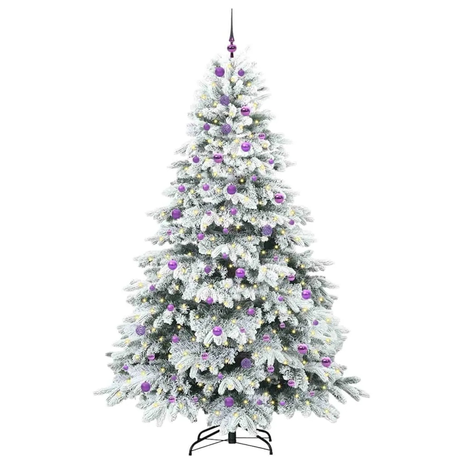 vidaXL Künstlicher Weihnachtsbaum mit 300 LEDs Grün 240 cm PE und PVC 3397646