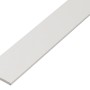 Weiße Kunststoff Flachstange, 2x20x1000 mm, ideal für diverse Anwendungen.