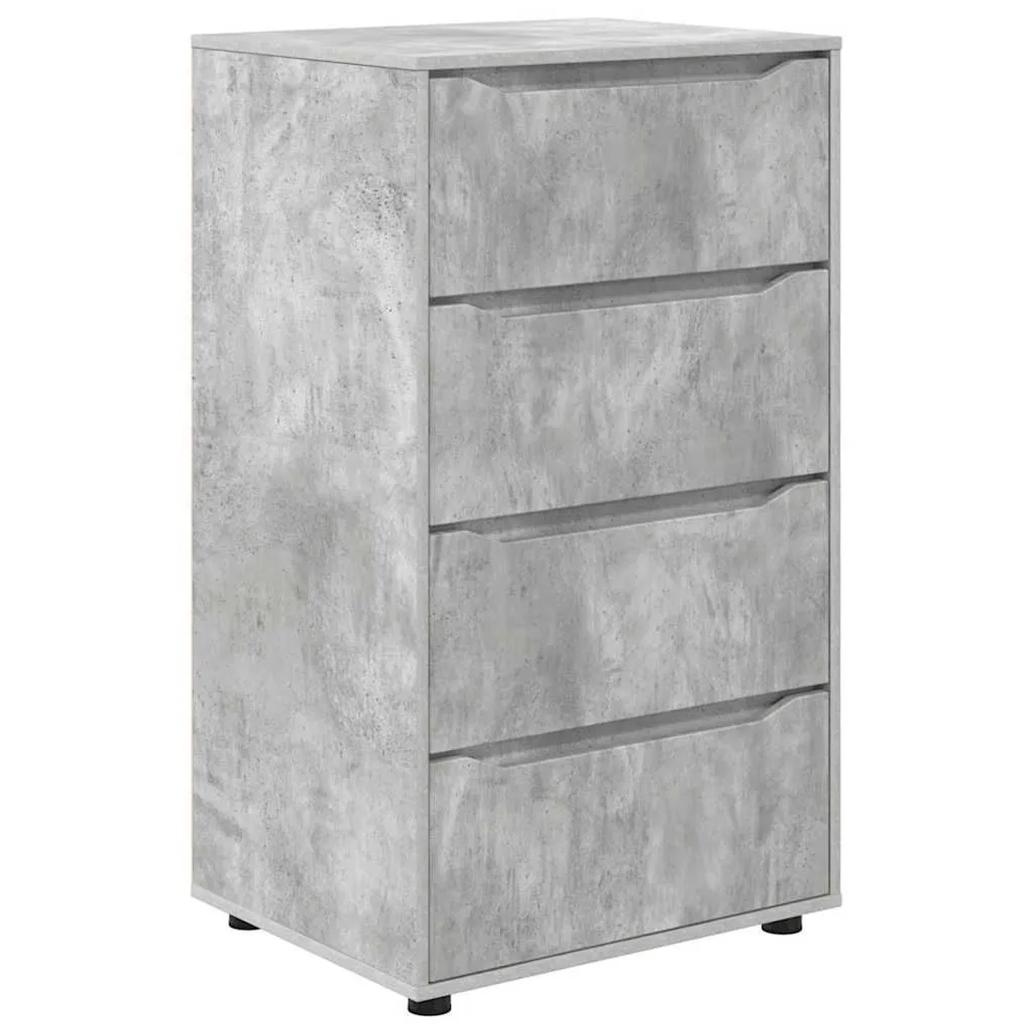 vidaXL Stauraumschränke 2 Stk Beton Grau 60 x 48 x 105 cm 3406238