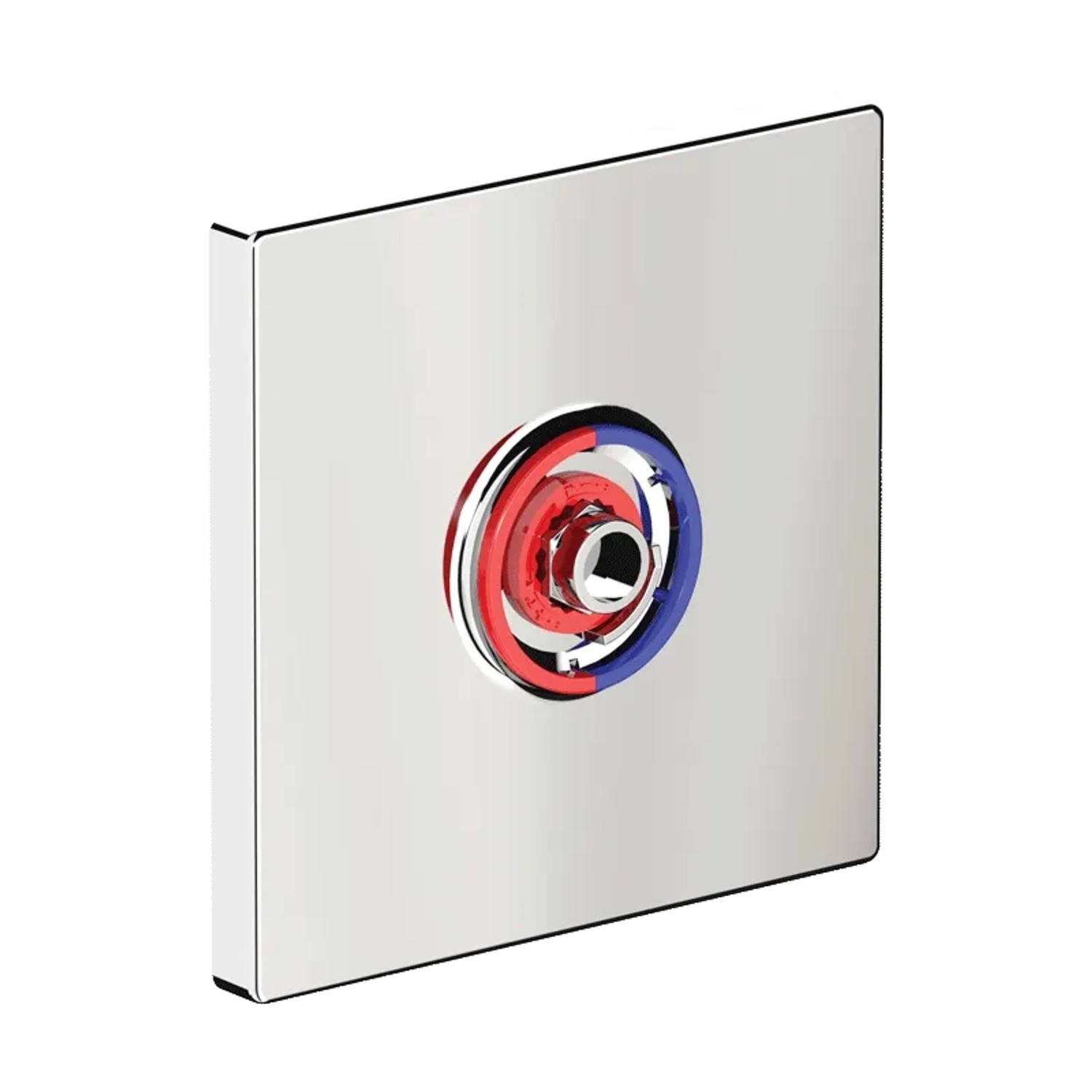 Delabie Abdeckplatte für TEMPOMIX 3 UP, verchromt, 160 x 160 mm