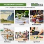 TRUTZHOLM Klapptisch: Vielseitig einsetzbar als Garten-, Camping-, Flohmarkt- oder Buffettisch.