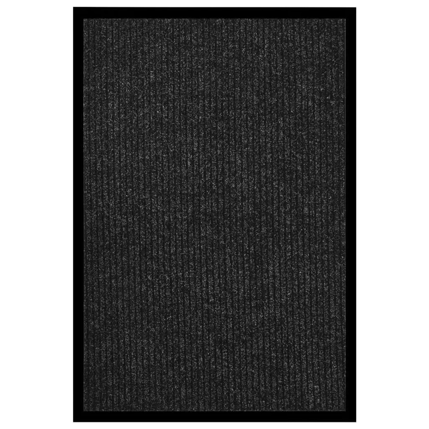 vidaXL Fußmatte Gestreift 80x120 cm Anthrazit 331609