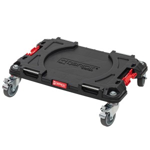 Qbrick System PRO Transportplattform mit vier Lenkrollen und Bremse. Werkzeugkoffer Zubehör.