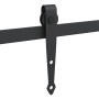 vidaXL Schiebetürbeschlag Set, 213 cm, Karbonstahl, schwarz. Für Schranktüren.