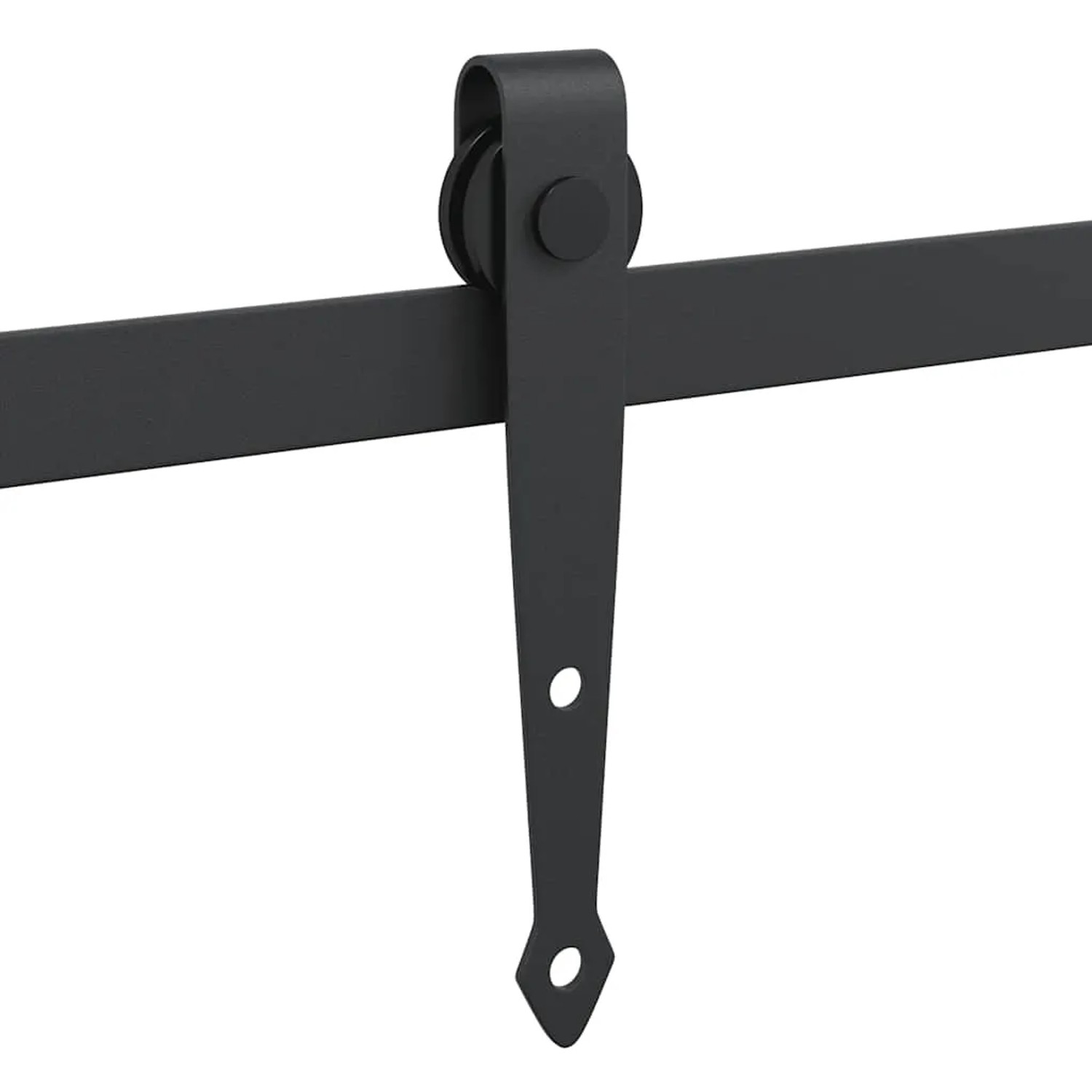 vidaXL Schiebetürbeschlag Set, 213 cm, Karbonstahl, schwarz. Für Schranktüren.