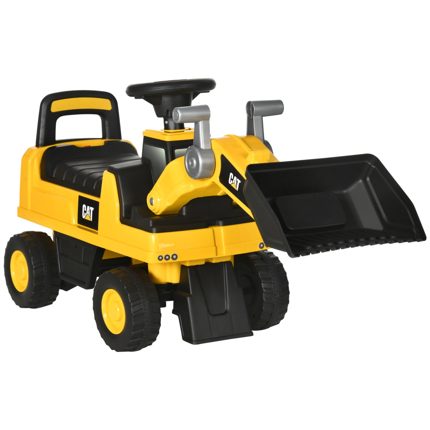 HOMCOM Sitzbagger mit Schaufel zum Draufsitzen mit Hupe 78 x 29,5 x 54 cm günstig online kaufen