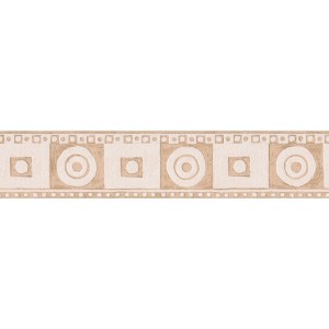 Beige Bordüre mit Naturstein- und Mosaikmuster für Küche und Bad.