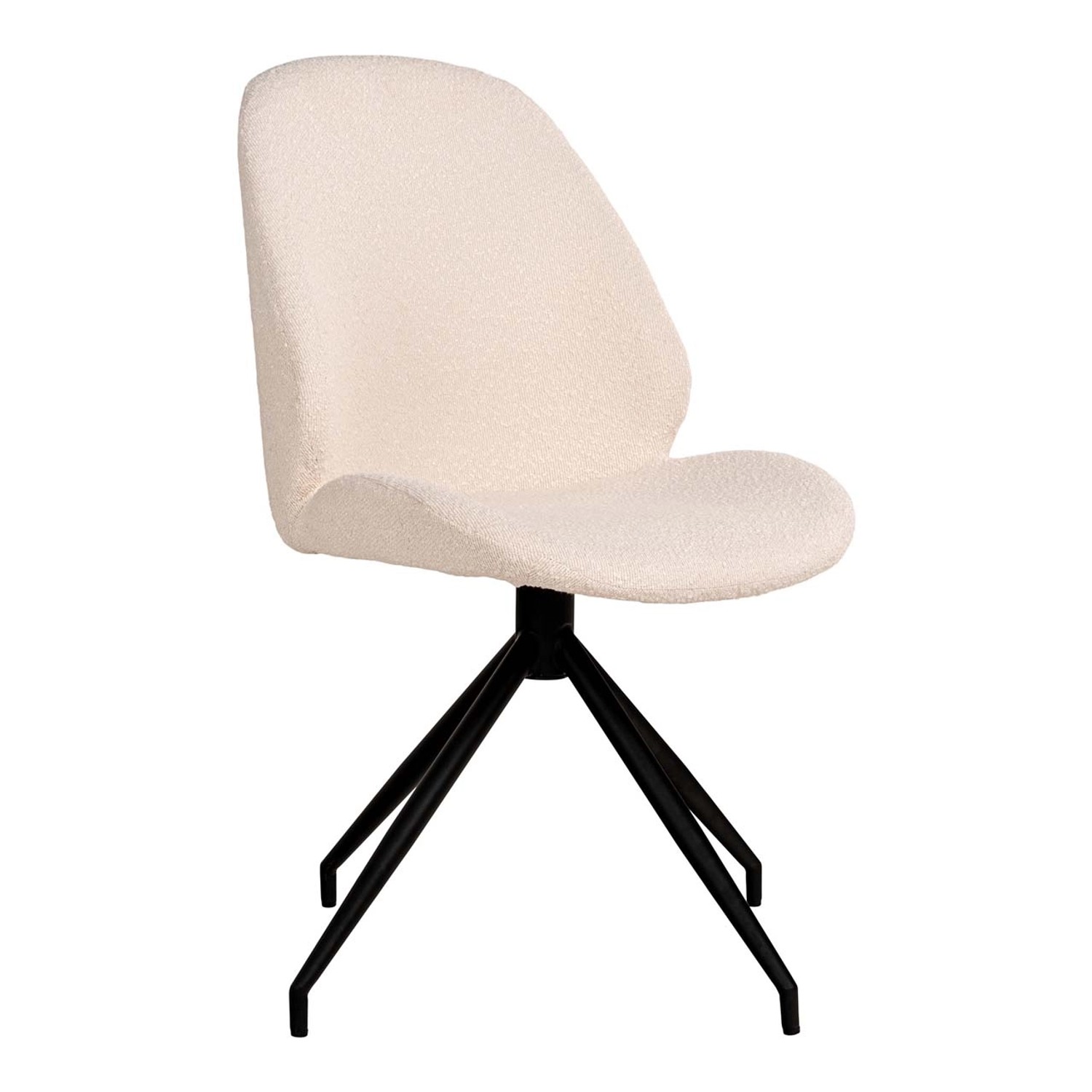 ebuy24 Monte Esszimmerstuhl Bouclé Drehfunktion Weiß günstig online kaufen