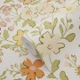 ESTAhome Vliestapete mit Blumenmuster in Rosa, Grün, Gelb und Orange, 50x900cm.