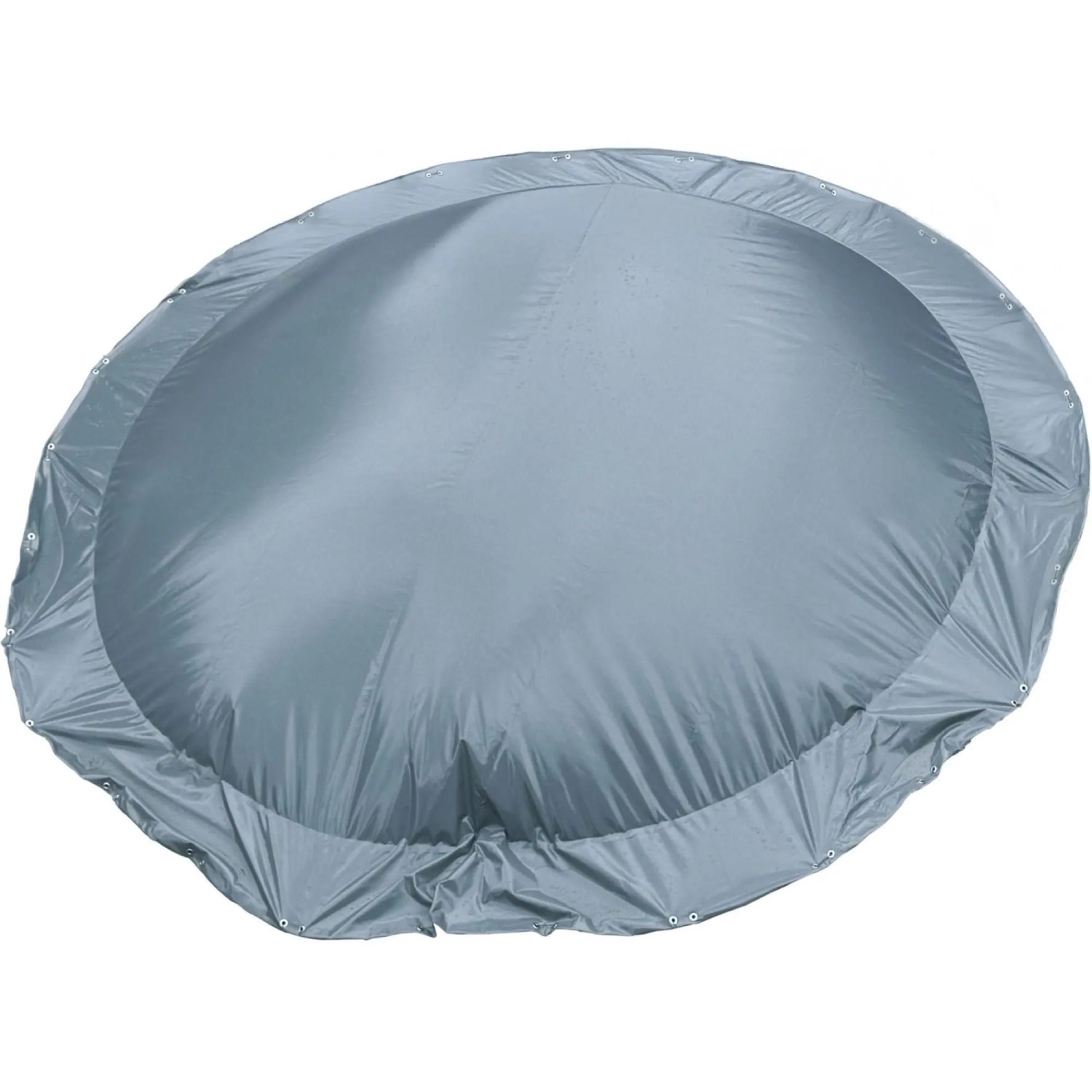 CF Luftkissen Poolabdeckung Aeroshield Aufblasbare Abdeckplane Rund Ø 460 cm 580 g/m² Grau mit Ösen und Spannseil