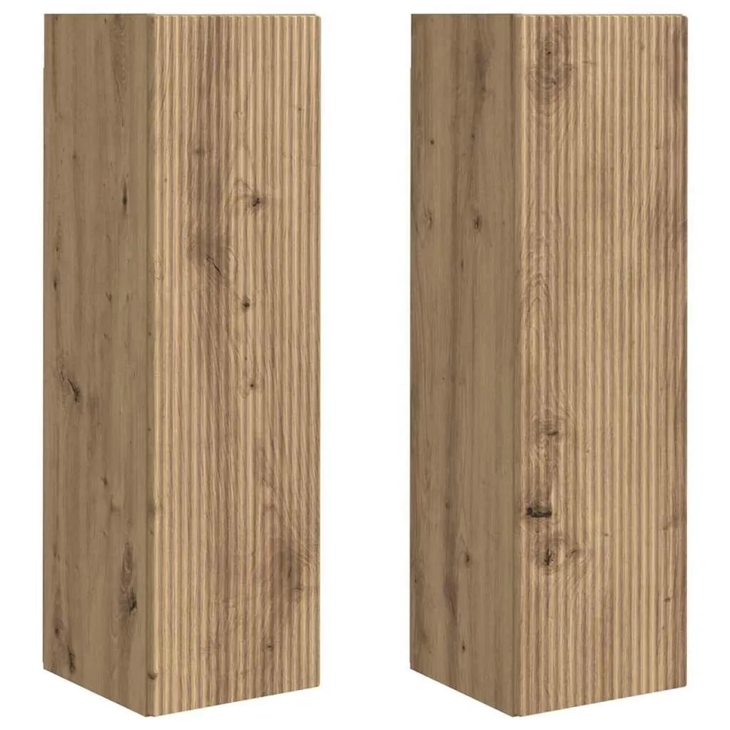 vidaXL TV-Wandschrank 2 Stk Kunsthandwerk Eiche 30 x 31 x 100 cm 892328