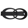 Gardinia Raffspange Infinity Schwarz, magnetische Vorhanghalterung für Gardinen und Vorhänge.