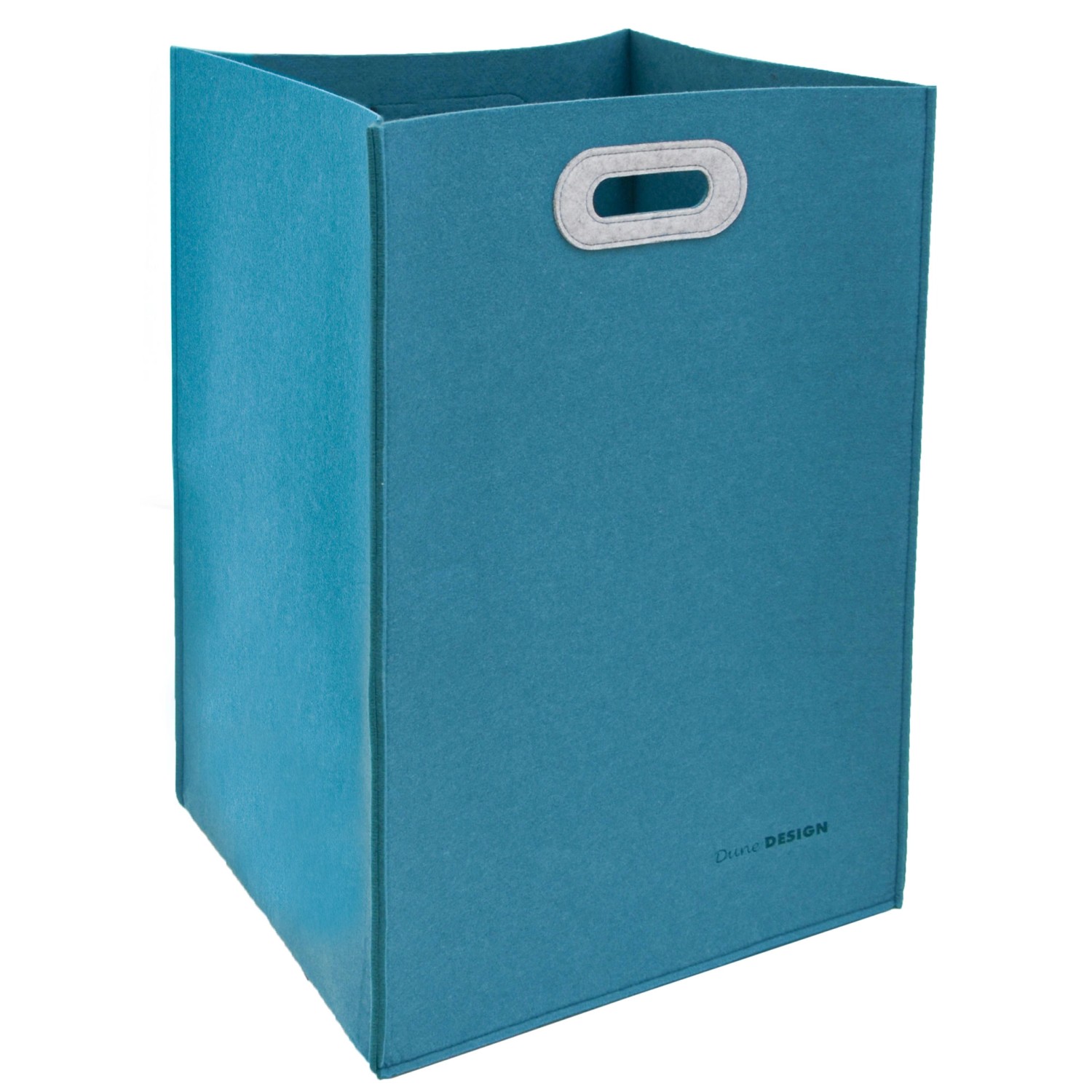 DuneDesign 100 Liter Filz XL Wäschesammler 43 x 38 x 60 cm Blau günstig online kaufen