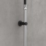 Schütte Matao Rain Brauseset, Chrom/Schwarz matt, mit Wandhalterung.